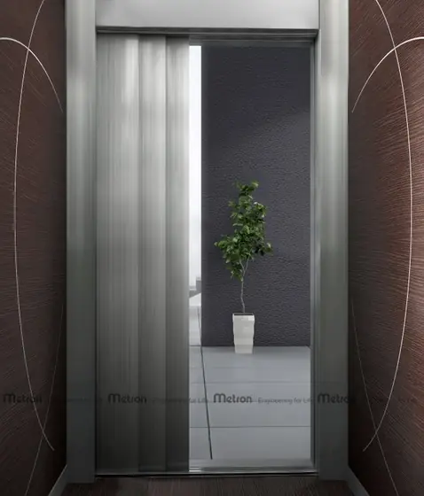 Θύρες ανελκυστήρων Metron 3Pt Slim - Satin St.Steel